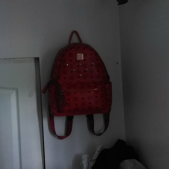 Red MCM backpack
